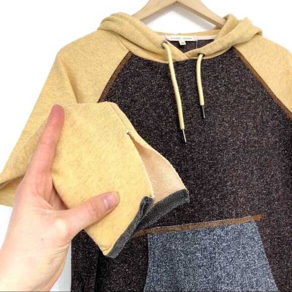 GILDED INTENT Color Blocked Hooded Sweatshirt XS - Picture 3 of 10